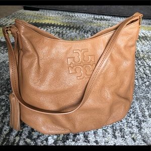 💖 Tory Burch Thea Hobo Tan Leather Bag 💖